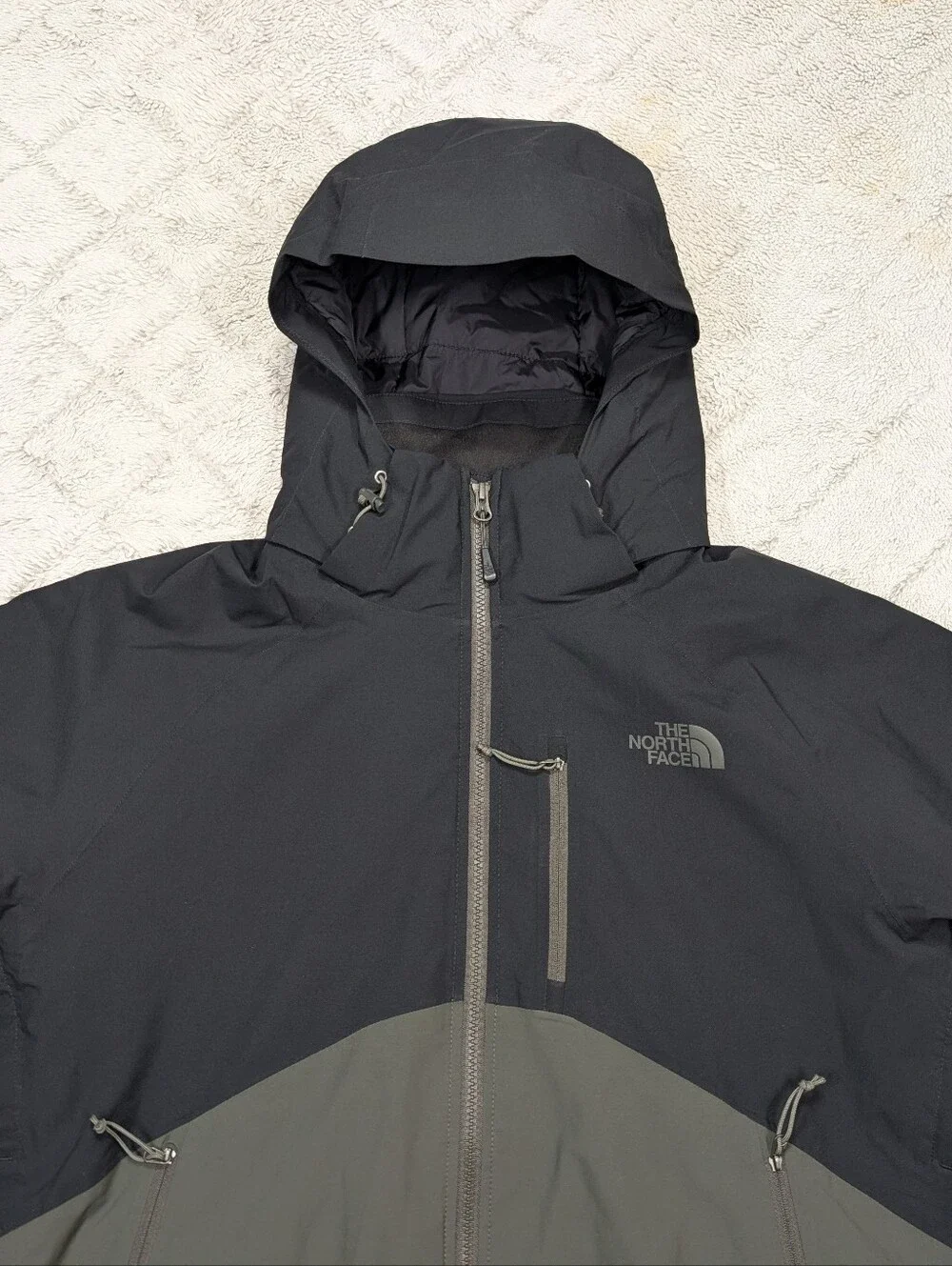 The North Face Jacket Mens L Green Salire Insulated Hyvent Ski Snow Durable Hood